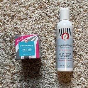 First Aid Beauty Bundle: Hydrating Toner and Coconut Water Cream